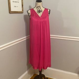 Vintage Vanity Fair Women’s Medium Intimates Pink Slip Dress Night Gown Silky
